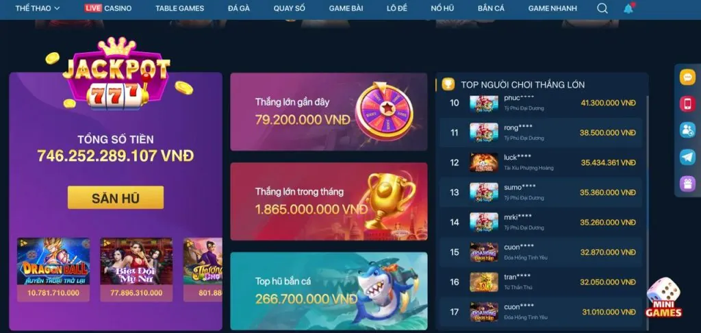 Đồ họa game Nổ Hũ 789bet sắc nét